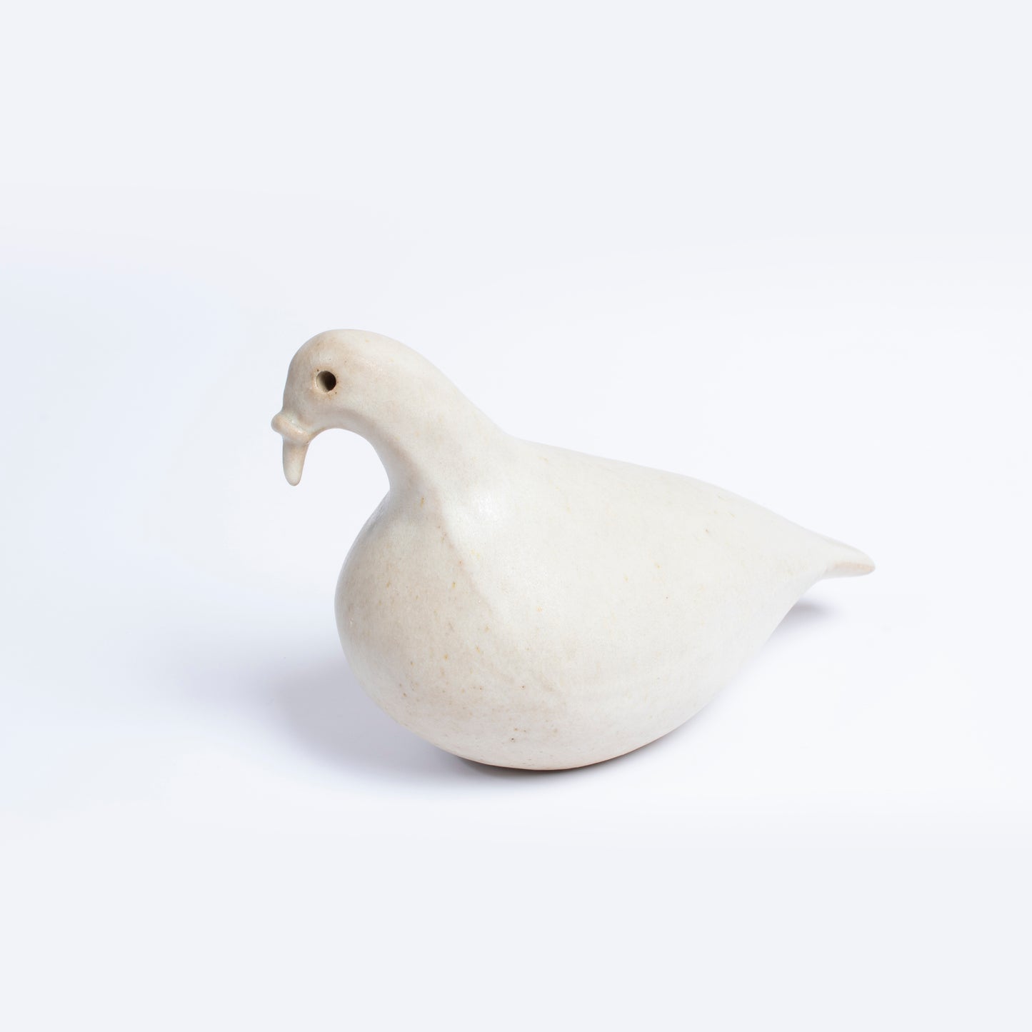 Hand Sculpted Ceramic Dove by Gerry Unsworth | Signed Studio Pottery