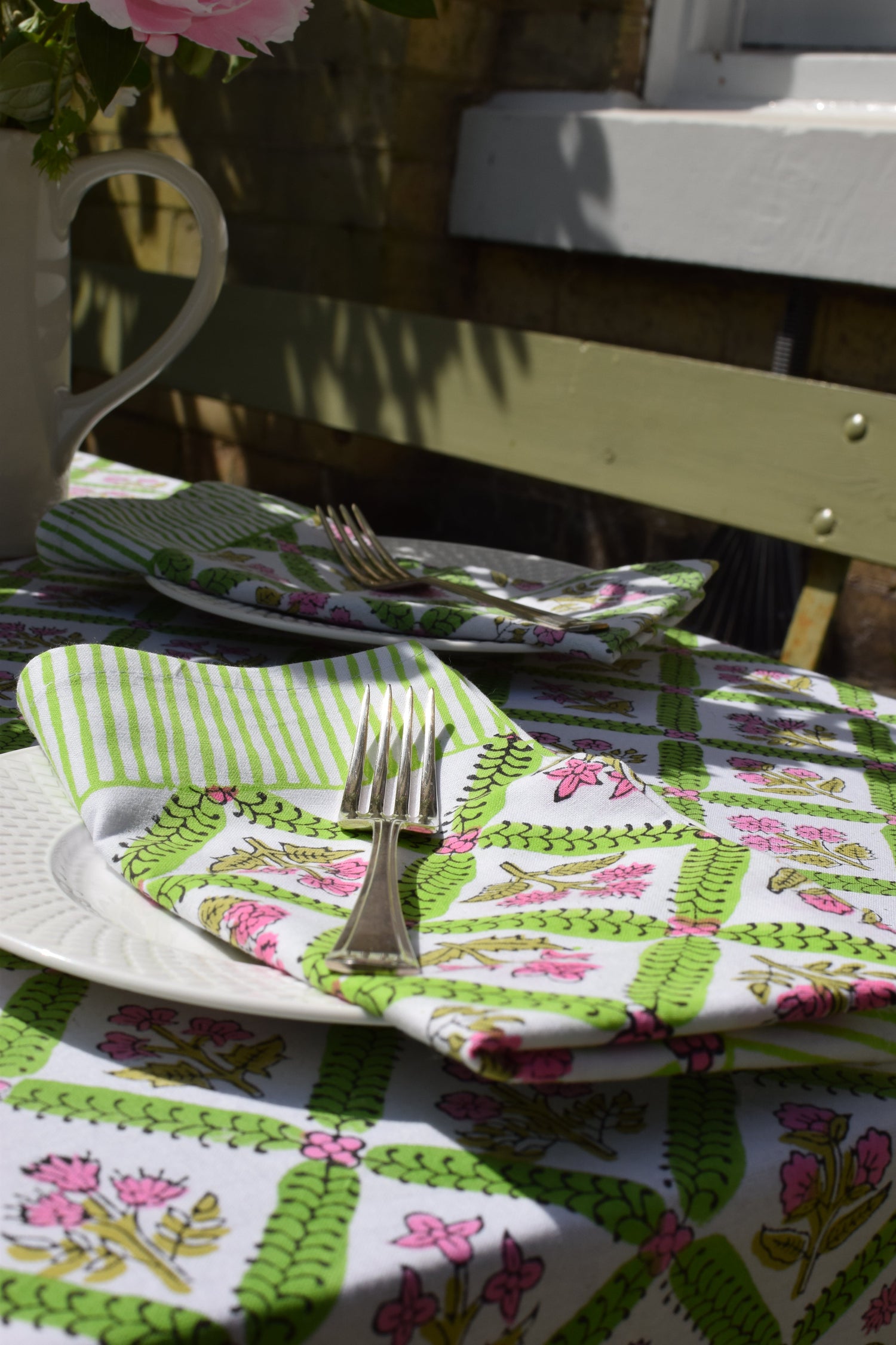 Artisan-Handcrafted Indian Block-Printed Napkins