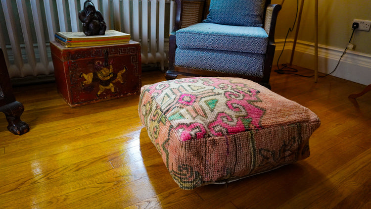 Vintage Moroccan Rugs and Poufs