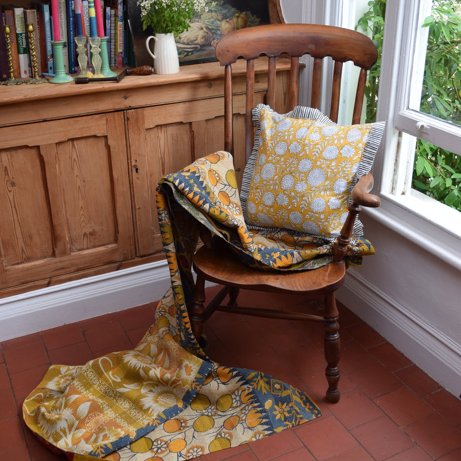 For the Frill of It | Handmade Block Print & Frilled Cushions