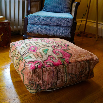 MP1047 Handwoven Moroccan Pouf – Simple Symmetry