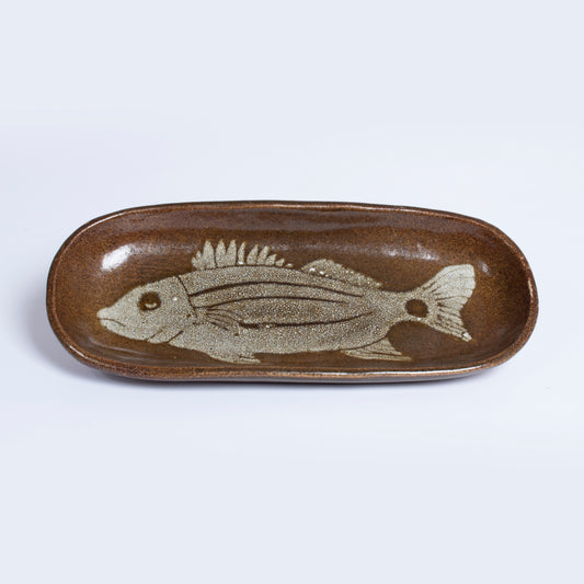 Fish Platter by Gerry Unsworth | Signed British Studio Pottery