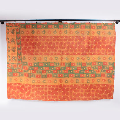 Handcrafted Vintage Kantha Quilt – Fired Earth