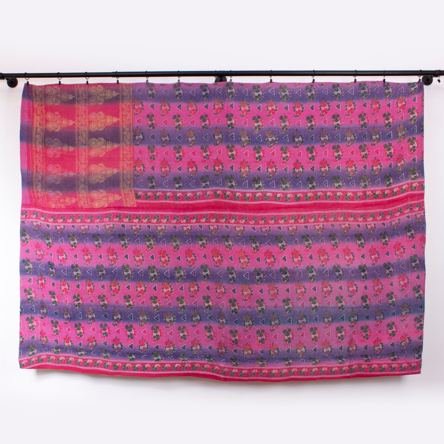 Handcrafted Vintage Kantha Quilt – The Botanist Mixologist