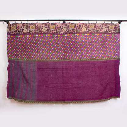 Handcrafted Vintage Kantha Quilt – Two Sides of the Same Story