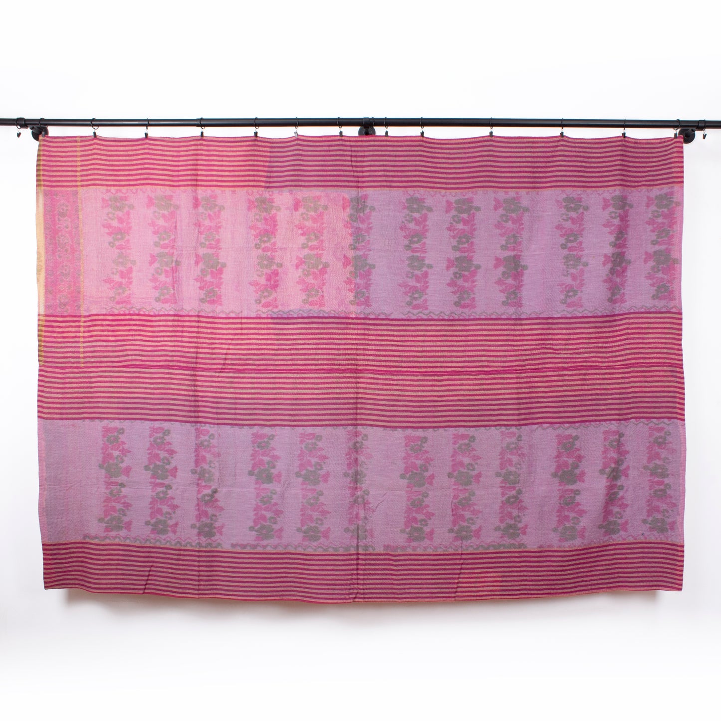 Handcrafted Vintage Kantha Quilt – Dial It Up, Dial It Down