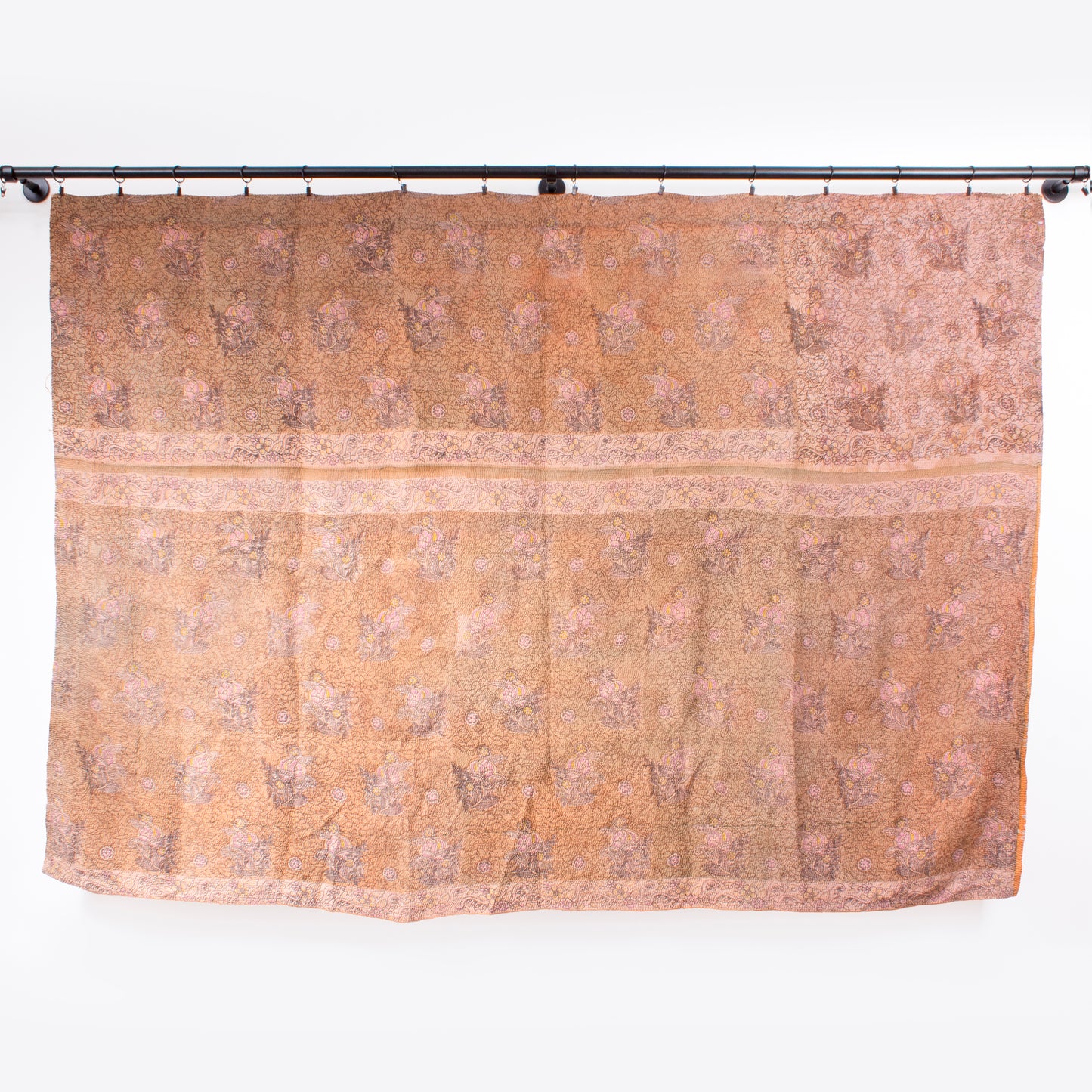 Handcrafted Vintage Kantha Quilt – Floral Ages