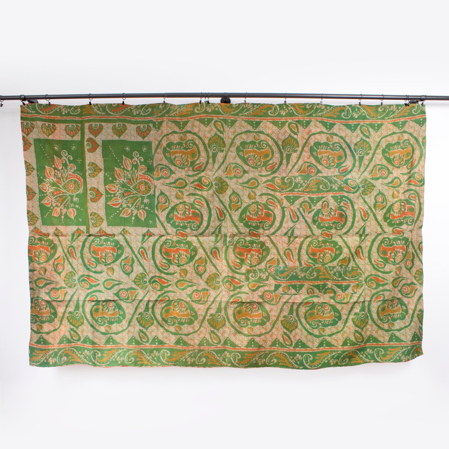 Handcrafted Vintage Kantha Quilt – Fresh Zest