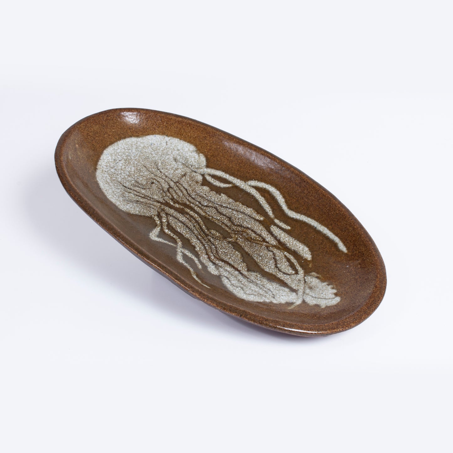 Jellyfish Platter by Gerry Unsworth | Signed British Studio Pottery
