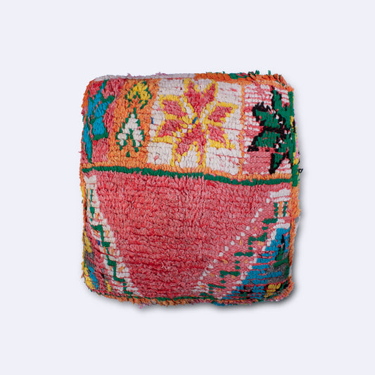 MP1026 Handwoven Moroccan Pouf – Funky Kaleidoscope