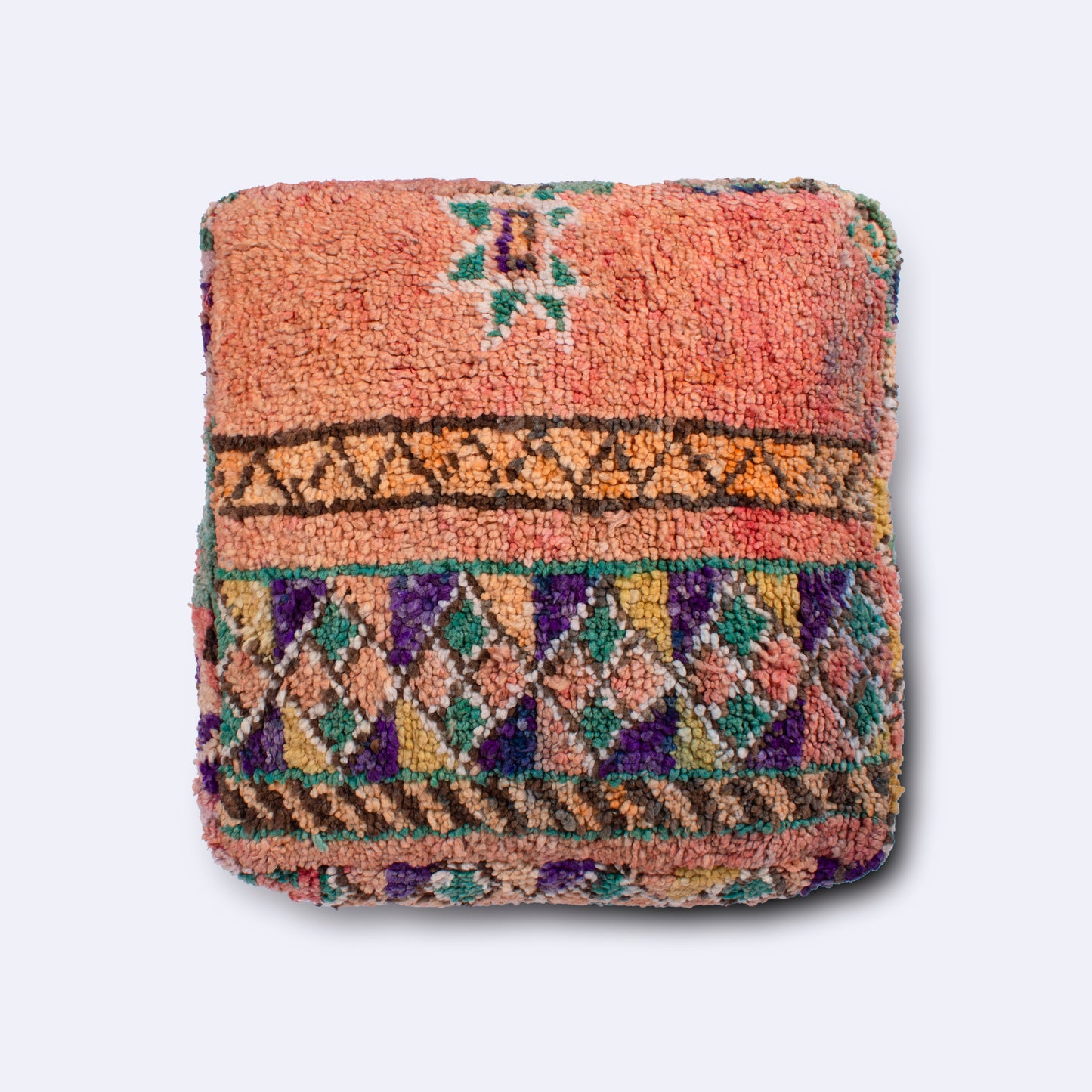 Handwoven Moroccan Carpet Pouf – Bring Out the Bunting